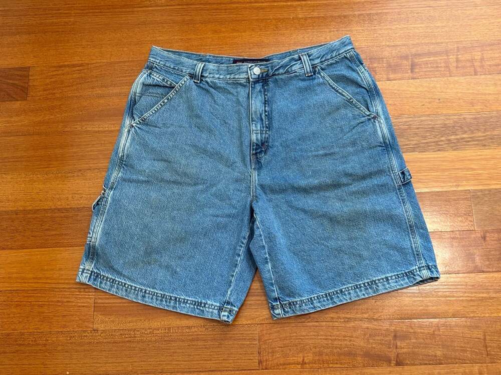 Faded Glory Vintage Men's Denim Carpenter Shorts Size 38